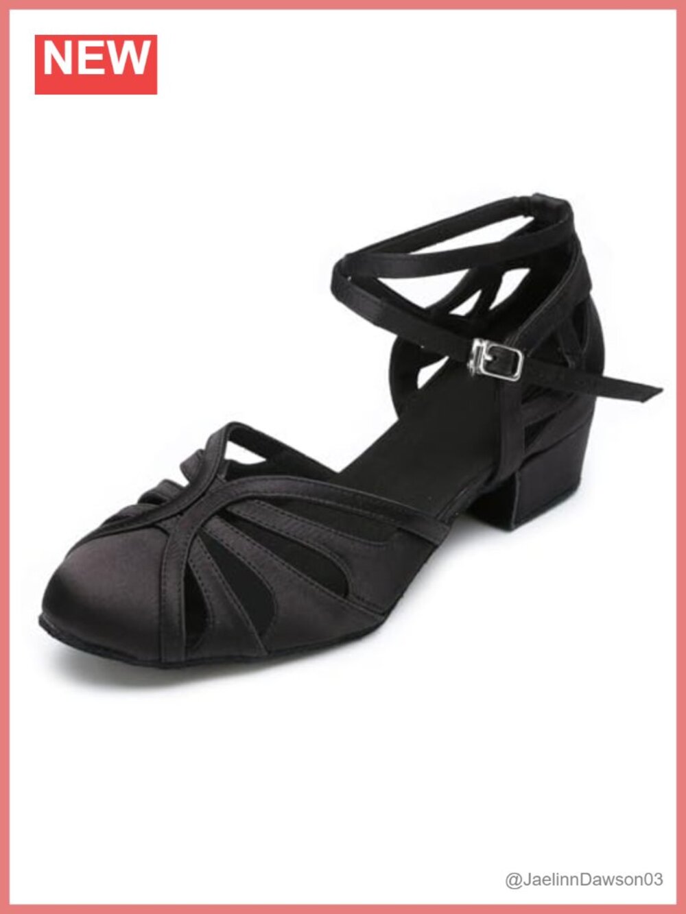 Women's Ballroom Dance Shoes, Closed Toe Low Cuban Heel